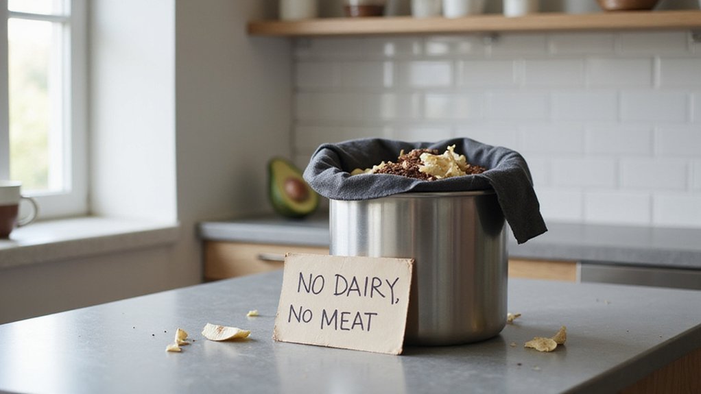 avoid composting certain items