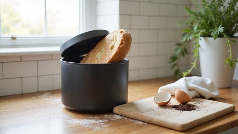 bread in compost bin