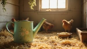 Read more about the article Floral Watering Can for Your Chicken Coop