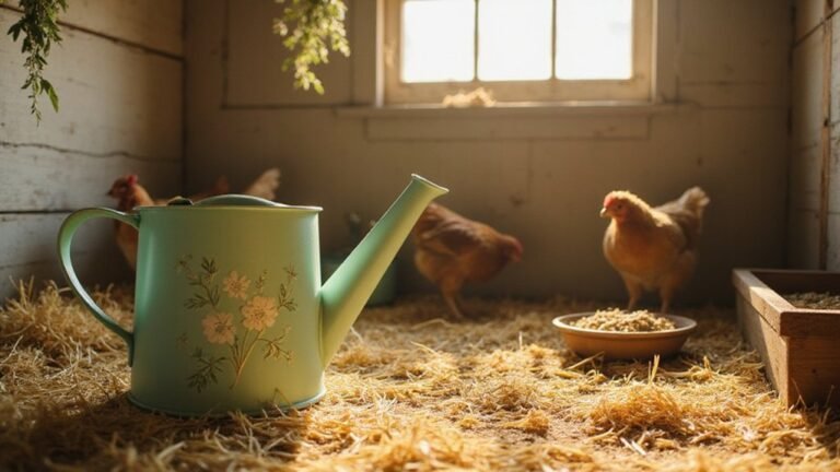cherry blossom chicken watering can