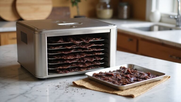 dehydrate seasoned beef strips