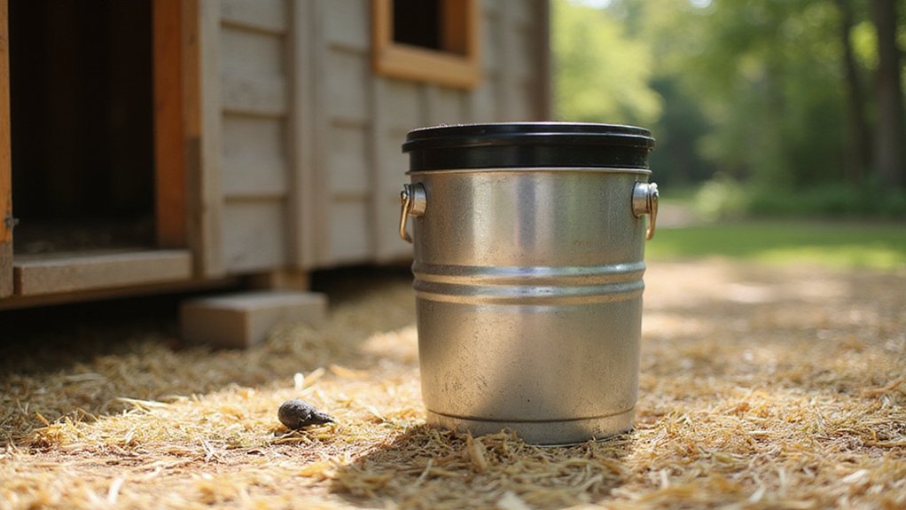 diy garbage can feeder