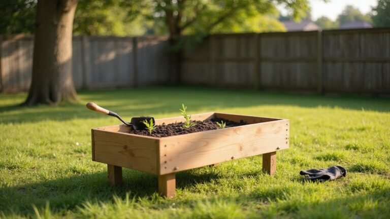 elevated diy garden bed