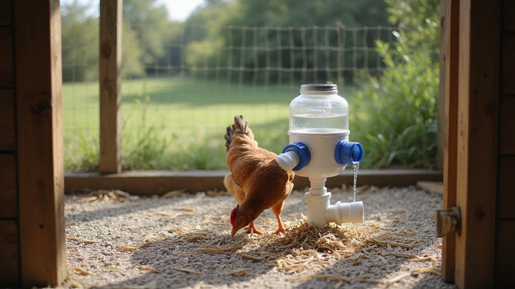 homemade pvc chicken waterer