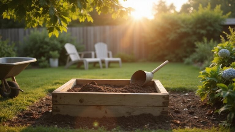 layering soil and compost