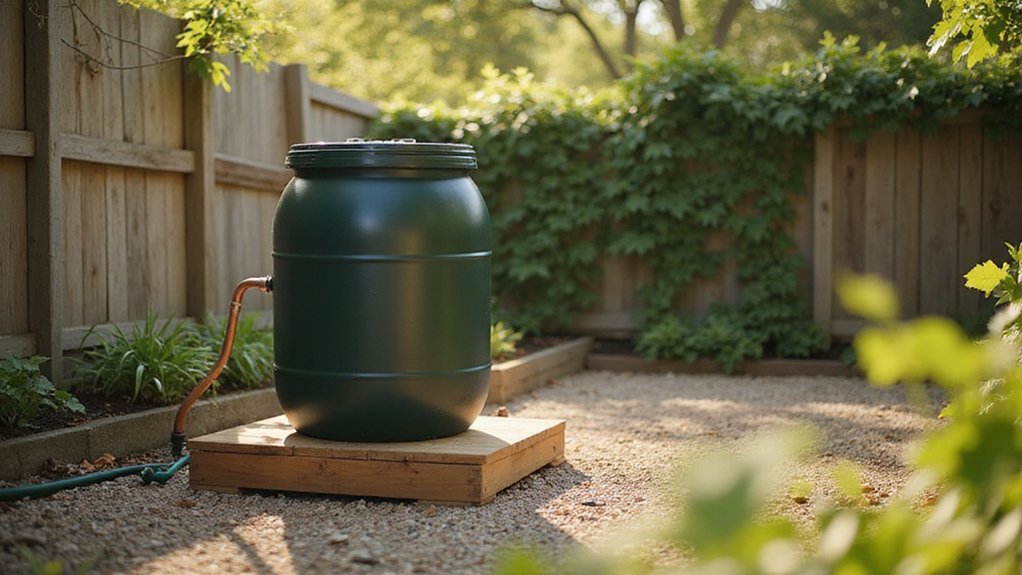 rain barrel base construction