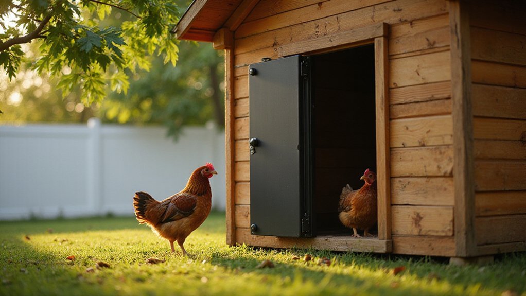 self closing chicken coop doors