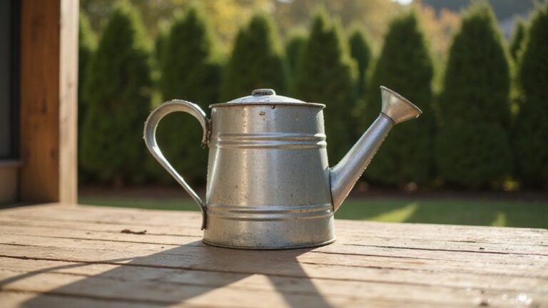 vintage galvanized watering can